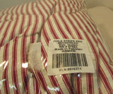 PDK Worldwide Enterprises Toile Red Stripe Bedspread size Queen