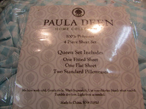 Paula Deen Home Collections Light Blue Queen Sheet Set