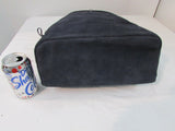 Gianni Bini Navy Blue Suede Shoulder Bag