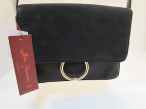 John Romaine Black Crossbody Purse - NWT