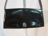 Furla Vintage Gloss Purse Black Leather Made in Italy