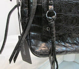 Joelle Hawkens Black Leather Purse NWT