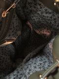 Moda Luxe Margo Olive Green Drawstring Leather Backpack