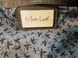 Moda Luxe Margo Olive Green Drawstring Leather Backpack