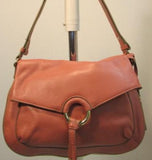 Vince Camuto Adina Pebble Leather Vintage Rose Shoulder Bag