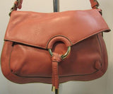 Vince Camuto Adina Pebble Leather Vintage Rose Shoulder Bag