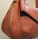 Vince Camuto Adina Pebble Leather Vintage Rose Shoulder Bag