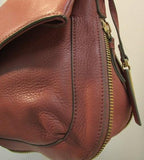 Vince Camuto Adina Pebble Leather Vintage Rose Shoulder Bag