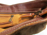 Claudia Firenze Brown Suede/Leather Shoulder Bag