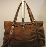 Claudia Firenze Brown Suede/Leather Shoulder Bag