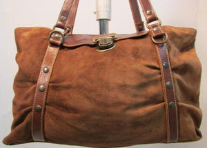 Claudia Firenze Brown Suede/Leather Shoulder Bag