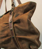Claudia Firenze Brown Suede/Leather Shoulder Bag