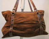 Claudia Firenze Brown Suede/Leather Shoulder Bag