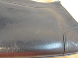 Monsac Black Leather Shoulder Handbag
