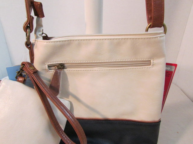 Stone Mountain Crossbody Leather Purse with Wristlet