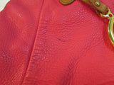 Lauren Ralph Lauren Red Leather LXVII Shoulder Bag