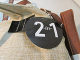 Wilsons Leather 2 in 1 Carry Bag with Removable Shoulder Strap NWT