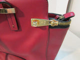 Antonio Melani Red Leather Shoulder Bag