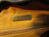 Tuscans Made in Italy Black Leather Shoulder Bag