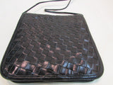 Morris Moskowitz Black Woven Crossbody Small Bag