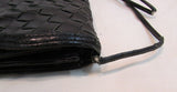 Morris Moskowitz Black Woven Crossbody Small Bag