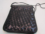 Morris Moskowitz Black Woven Crossbody Small Bag