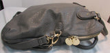 deux lux Large Grey Faux Leather Shoulder Purse