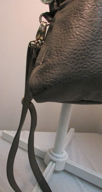 Deux Lux Large Grey Faux Leather Shoulder Purse