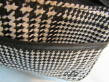Lauren Ralph Lauren Black & White Design Canvas Small Bag