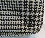 Lauren Ralph Lauren Black & White Design Canvas Small Bag