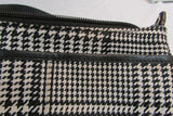 Lauren Ralph Lauren Black & White Design Canvas Small Bag