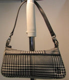Lauren Ralph Lauren Black & White Design Canvas Small Bag