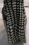 Lauren Ralph Lauren Black & White Design Canvas Small Bag