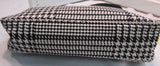 Lauren Ralph Lauren Black & White Design Canvas Small Bag
