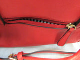 Charming Charlie Red Mini Belted Lady Lockbox Satchel