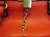 Charming Charlie Red Mini Belted Lady Lockbox Satchel