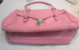 Gianni Bini Pink Faux Leather Satchel Bag