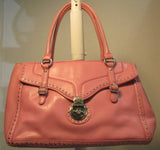 Gianni Bini Pink Faux Leather Satchel Bag