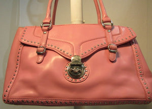 Gianni Bini Pink Faux Leather Satchel Bag