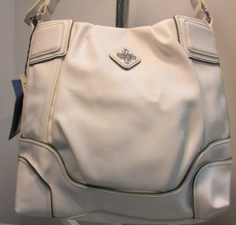 Simply Vera Vera Wang White Faux Leather Handbag