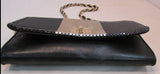 Elliott Lucca Black/Gold Metallic Evening Bag Clutch