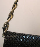 Elliott Lucca Black/Gold Metallic Evening Bag Clutch