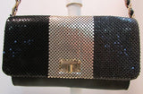 Elliott Lucca Black/Gold Metallic Evening Bag Clutch