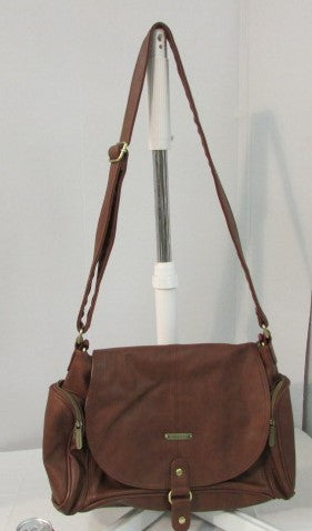 Timi & Leslie Brown Leather Diaper Bag