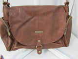 Timi & Leslie Brown Leather Diaper Bag