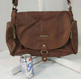 Timi & Leslie Brown Leather Diaper Bag