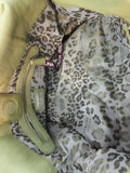 Perlina Soft Leather Olive Green Shoulder Bag