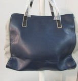 Kenneth Cole Reaction Charlie Navy/Black/Dove Faux Leather Tote