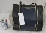 Kenneth Cole Reaction Charlie Navy/Black/Dove Faux Leather Tote