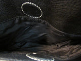 Sophia Caperelli Black Canvas Shoulder Purse